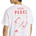 Camiseta Adidas Padel Graphic Blanco