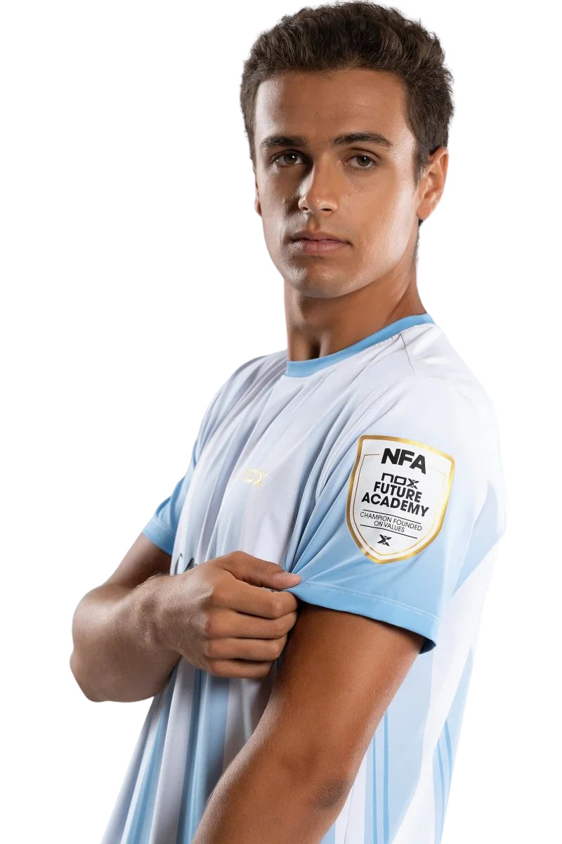 Camiseta Nox Agustin Tapia Sponsors AT10 Azul Claro