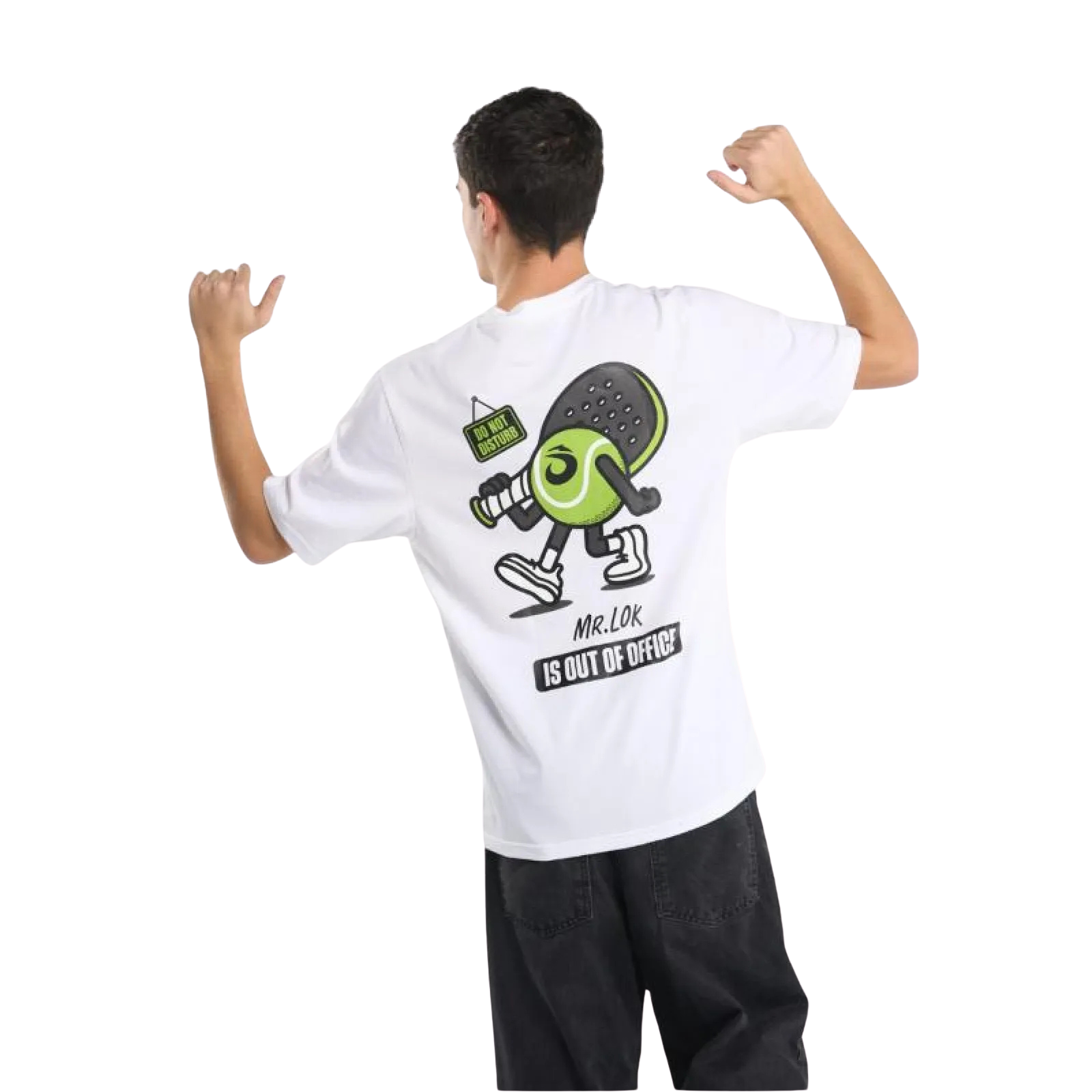 Camiseta Lok Out Of Office Blanco