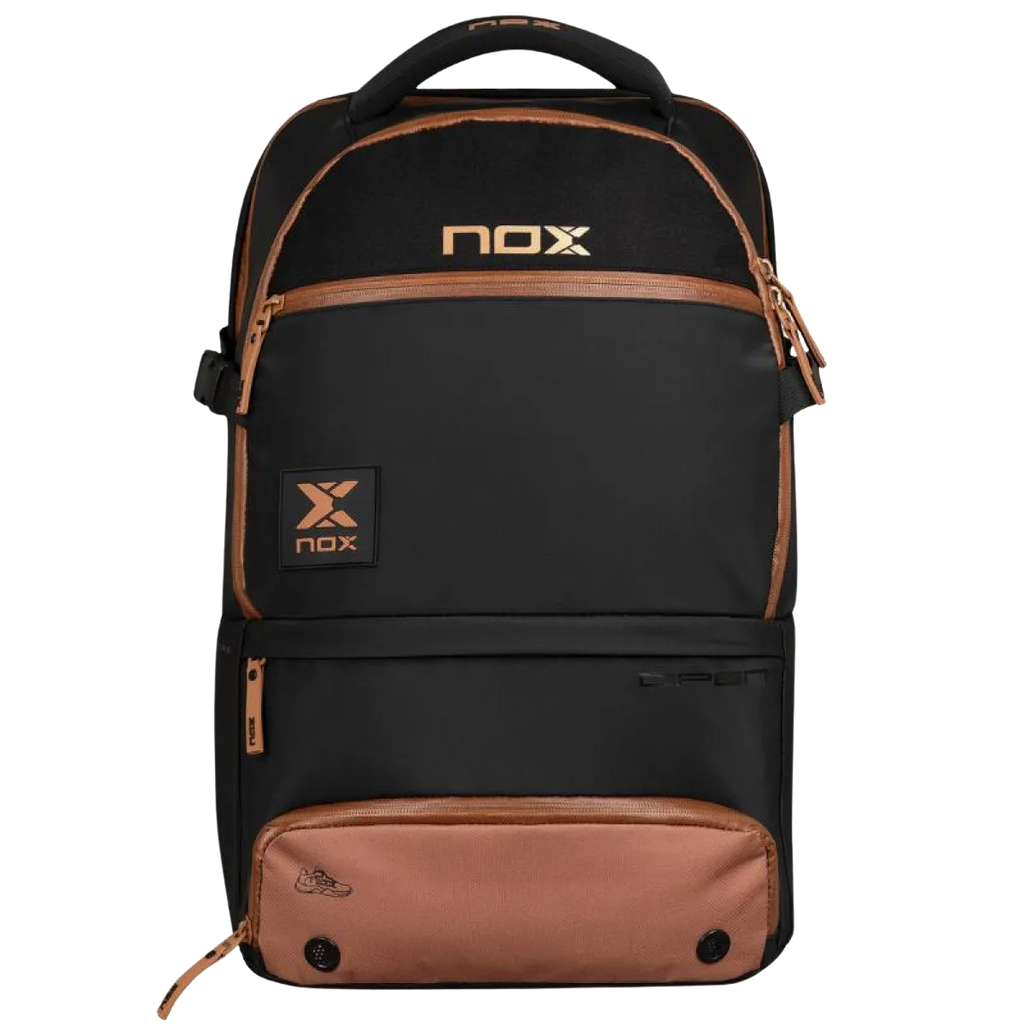 Mochila Nox At10 Luxury Open Series Negro Marron