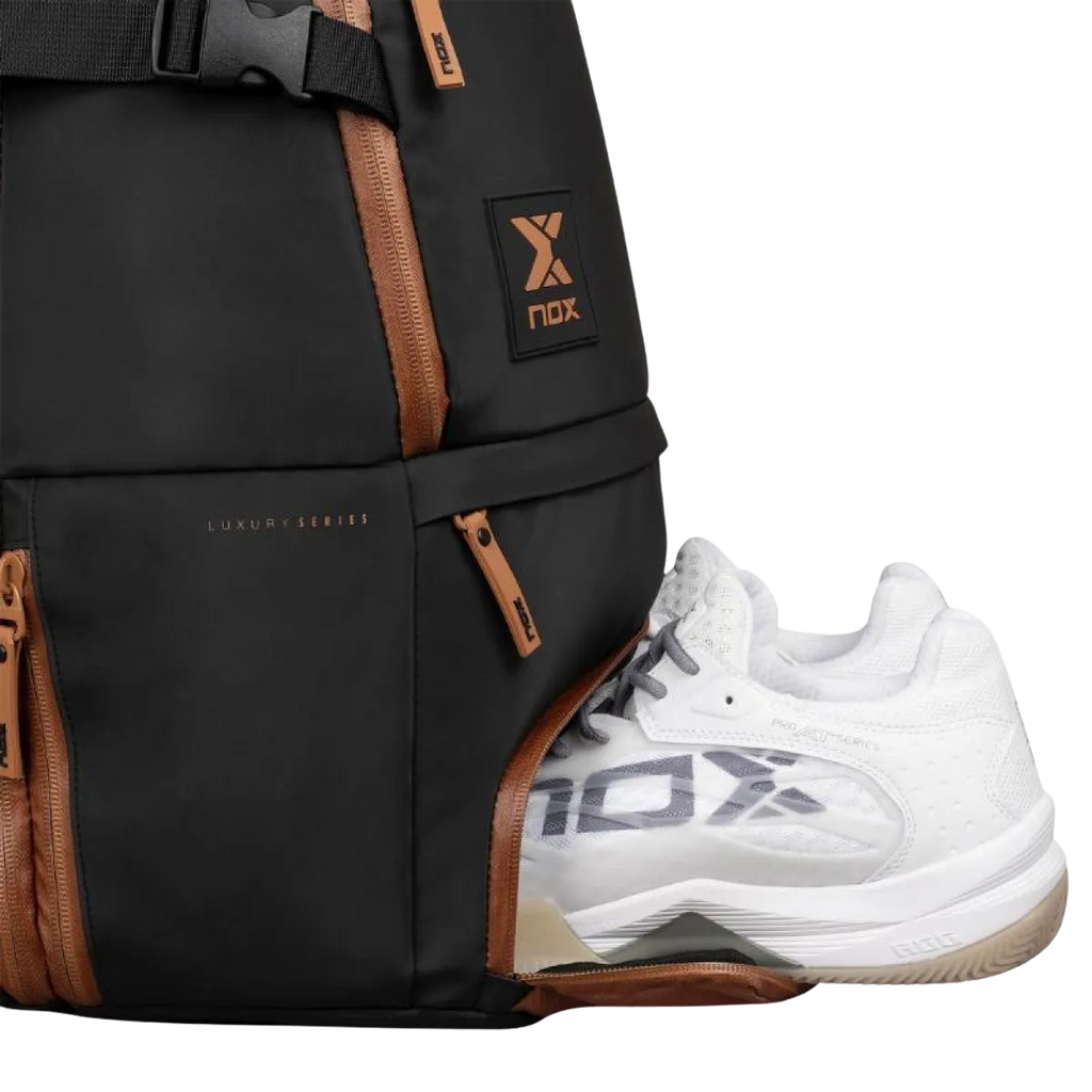 Mochila Nox At10 Luxury Open Series Negro Marron