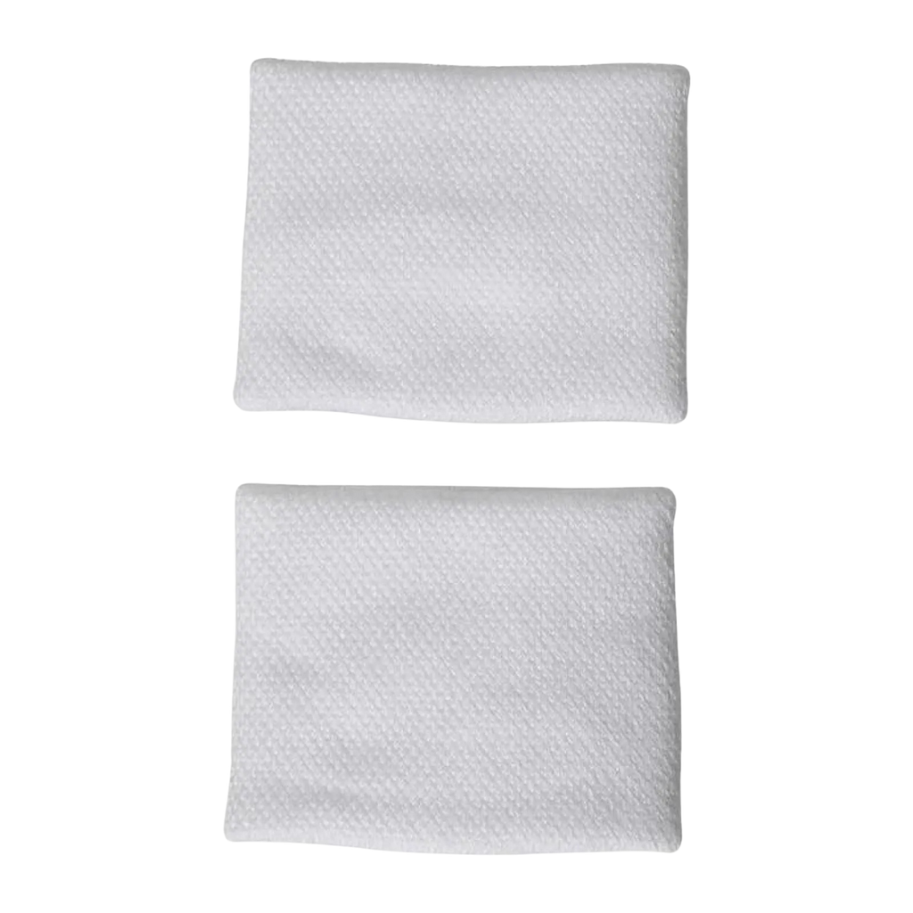 Munequeras Adidas Cortas Blanco Negro 2 Unidades