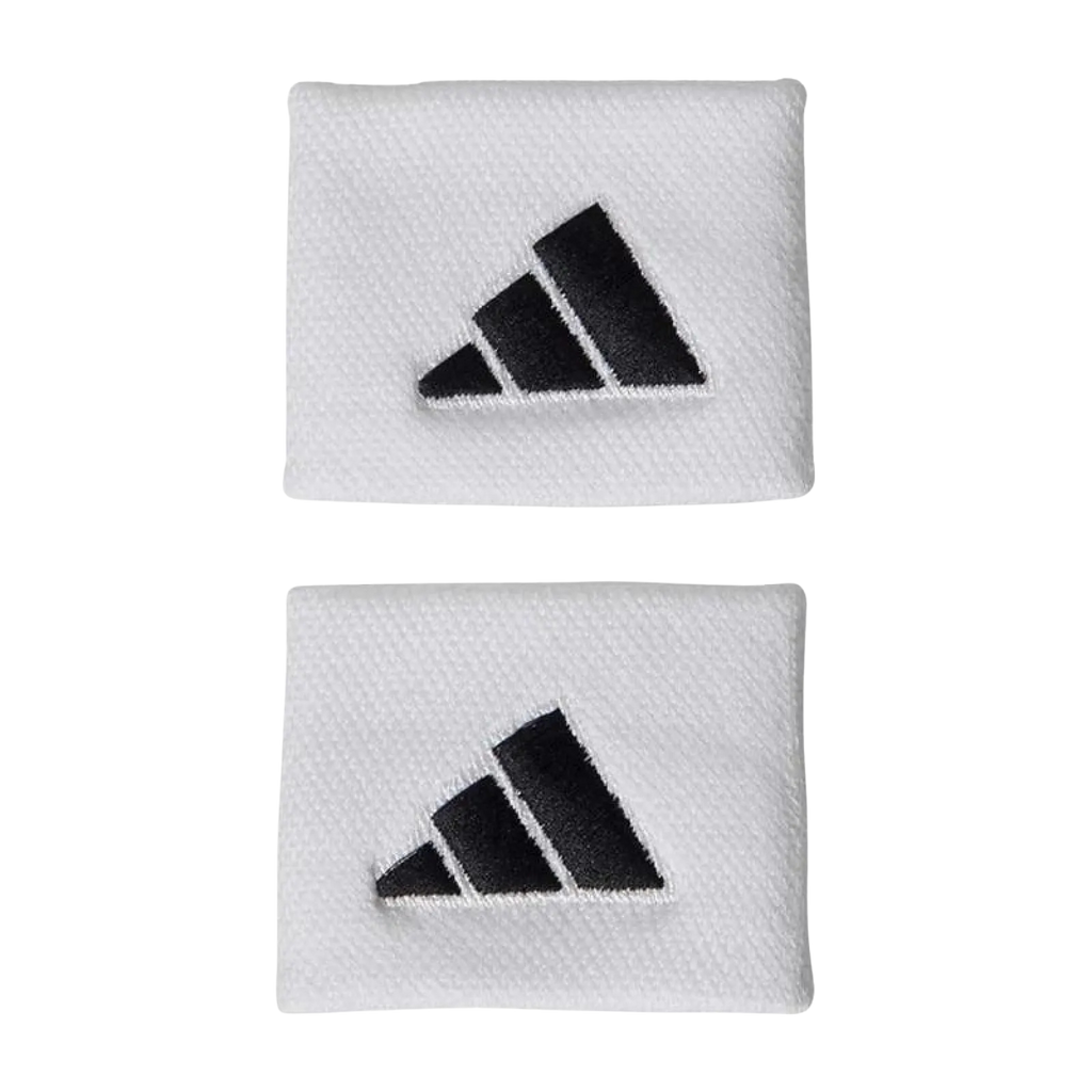 Munequeras Adidas Cortas Blanco Negro 2 Unidades