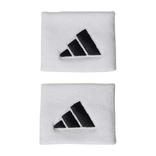 Munequeras Adidas Cortas Blanco Negro 2 Unidades