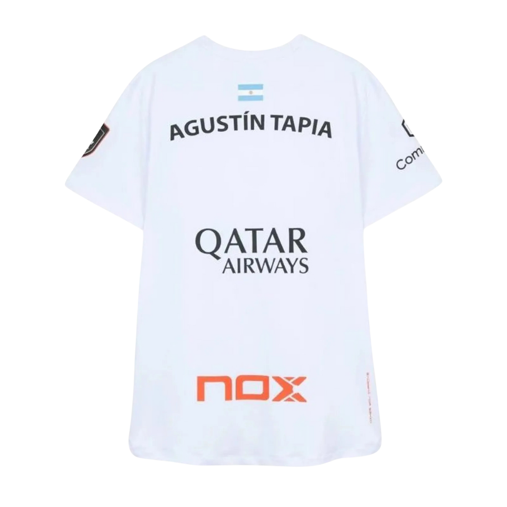 Camiseta Nox Agustin Tapia Sponsors AT10 Blanco 2026