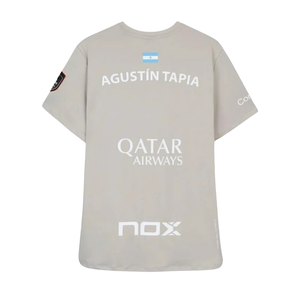 Camiseta Nox Agustin Tapia Sponsors AT10 Gris Claro 2026