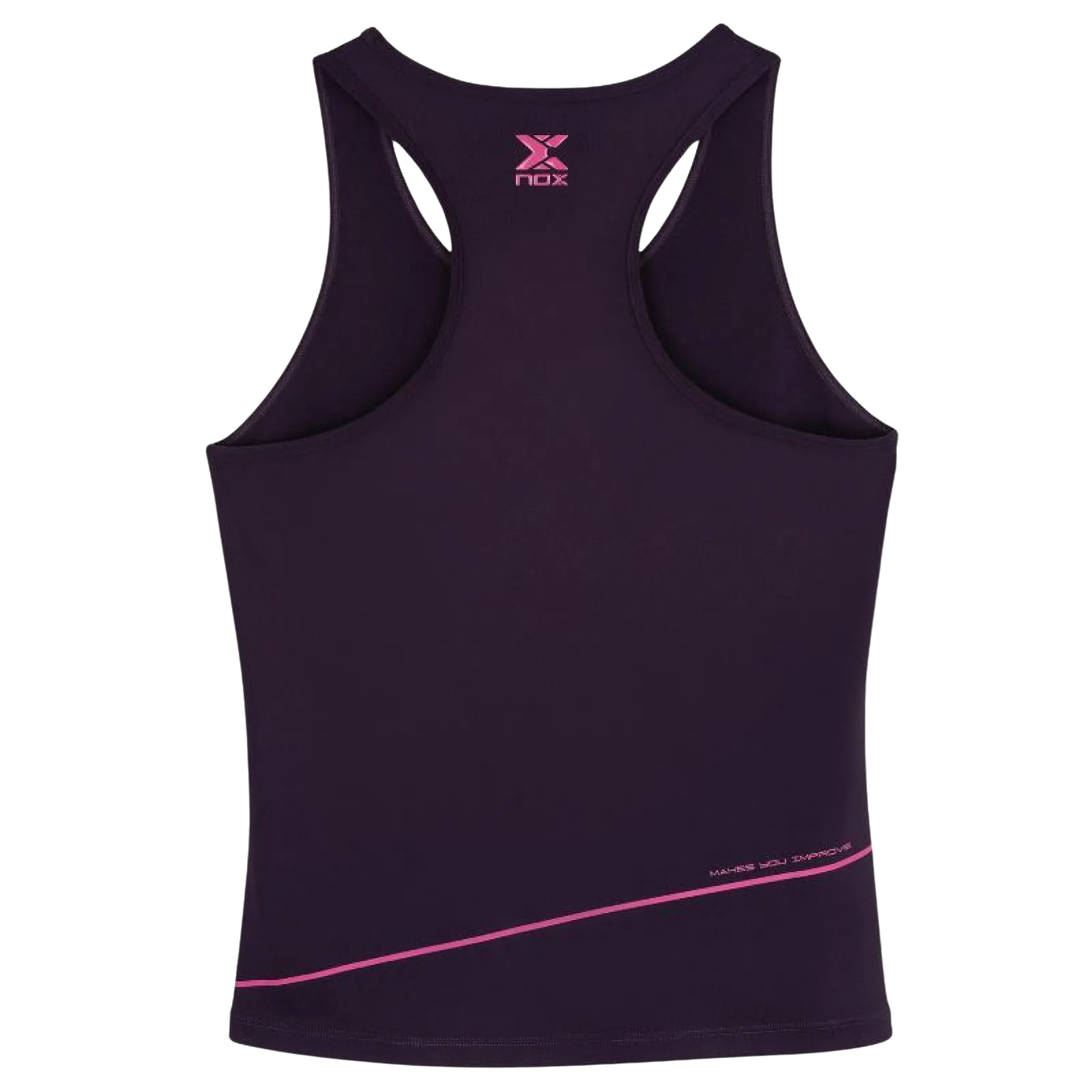 Camiseta Nox Pro Morado Oscuro Rosa Mujer