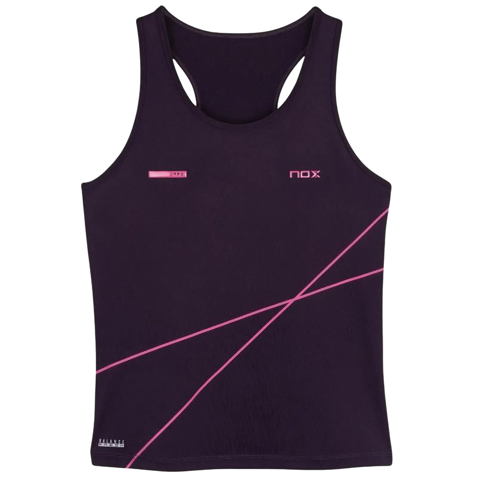 Camiseta Nox Pro Morado Oscuro Rosa Mujer