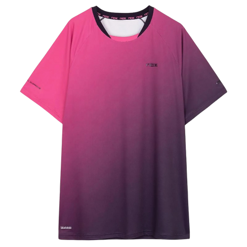 Camiseta Nox Pro Morado Rosa Degradado