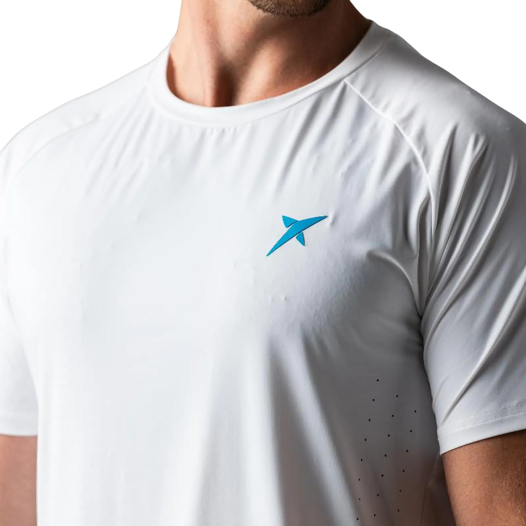 Camiseta Drop Shot Lucas Campagnolo Perfomance Blanco