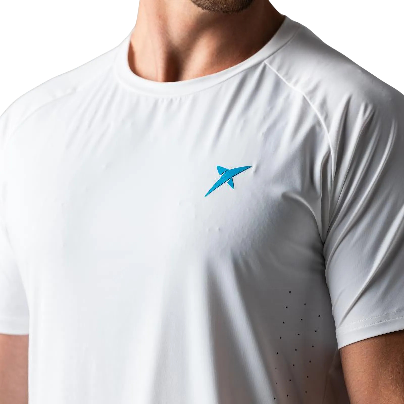 Camiseta Drop Shot Lucas Campagnolo Perfomance Blanco