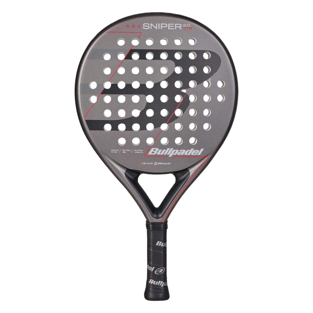 Pala Bullpadel Sniper 2.0 Control Gris Oscuro 2026