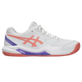 Zapatillas Asics Gel  Dedicate 8 Padel Blanco Rosa Mujer