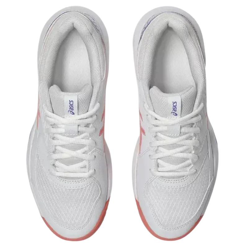 Zapatillas Asics Gel  Dedicate 8 Padel Blanco Rosa Mujer