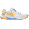 Zapatillas Asics Gel Dedicate 8 Padel Blanco Naranja Mujer