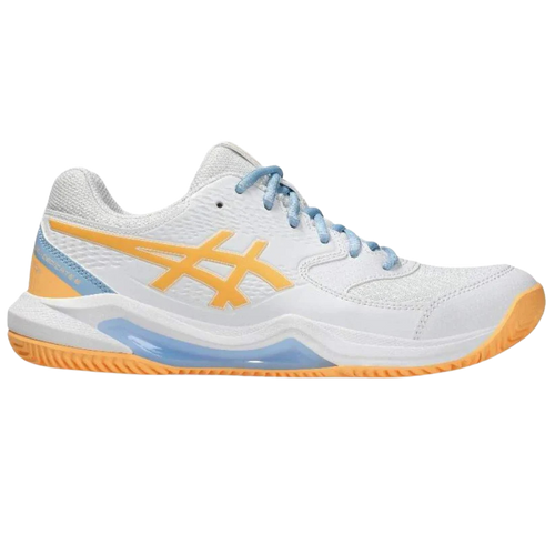 Zapatillas Asics Gel Dedicate 8 Padel Blanco Naranja Mujer