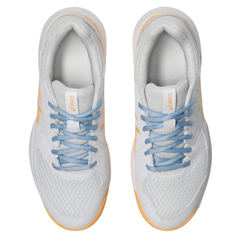 Zapatillas Asics Gel Dedicate 8 Padel Blanco Naranja Mujer