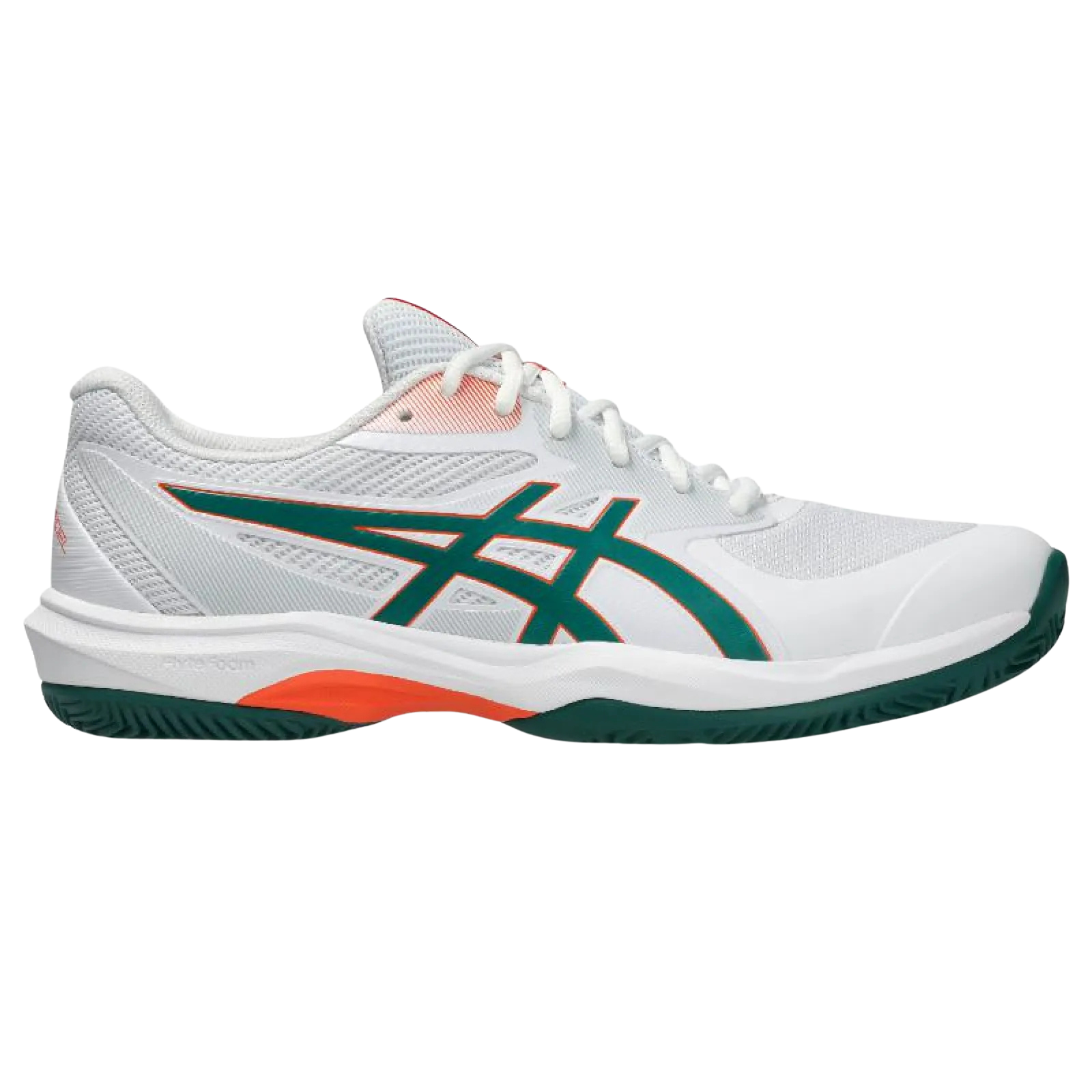 Zapatillas Asics Game FF Padel Blanco Verde Naranja