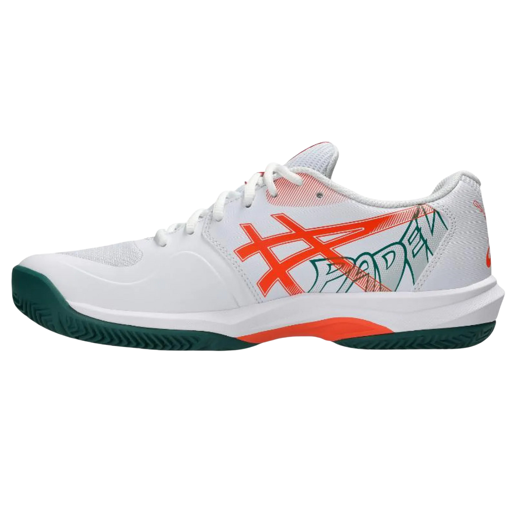 Zapatillas Asics Game FF Padel Blanco Verde Naranja