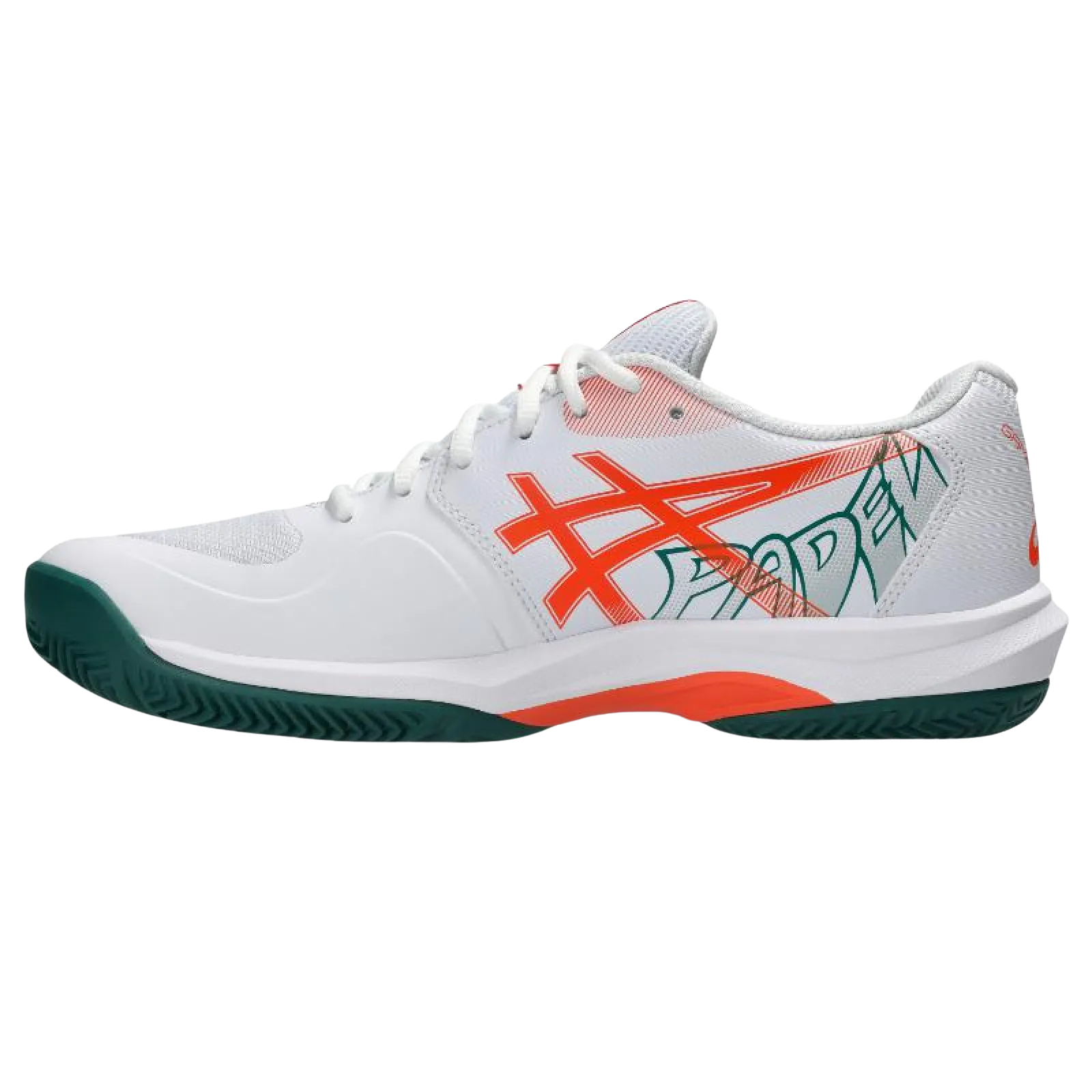 Zapatillas Asics Game FF Padel Blanco Verde Naranja