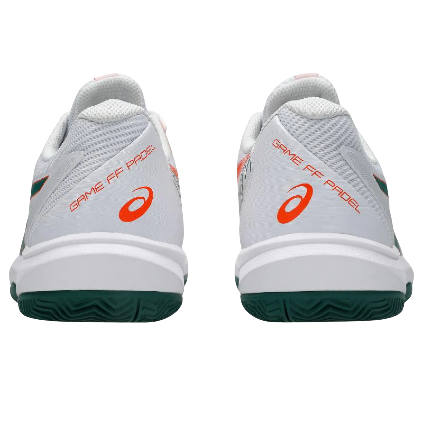 Zapatillas Asics Game FF Padel Blanco Verde Naranja