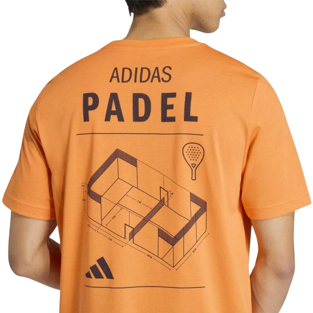 Camiseta Adidas Padel Graphic Naranja