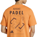 Camiseta Adidas Padel Graphic Naranja