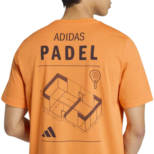 Camiseta Adidas Padel Graphic Naranja