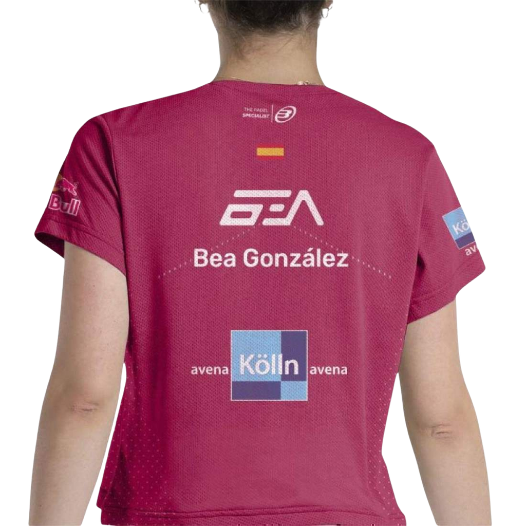 Camiseta Bullpadel Bea Gonzalez Premier Padel Etico Cereza