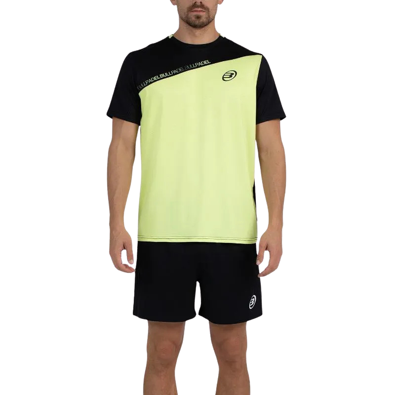 Camiseta Bullpadel Summit Amarillo Azufre Fluor