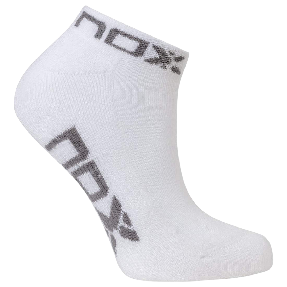 Calcetines Nox Tobillero Blanco Gris 1 Par