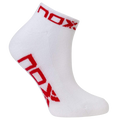 Calcetines Nox Tobillero Blanco Rojo 1 Par
